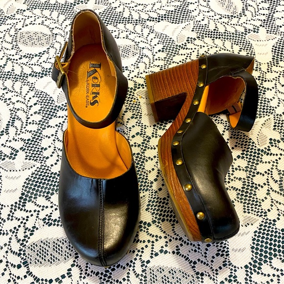 KorkEase Shoes Korkease Mary Jane Block Chunky Heels Faux